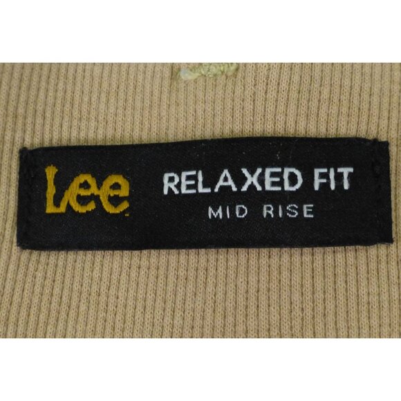 Lee Relaxed Fit Mid Rise Cargo Capri Pants Khaki Size Med Cotton/Spandex - Picture 4 of 15